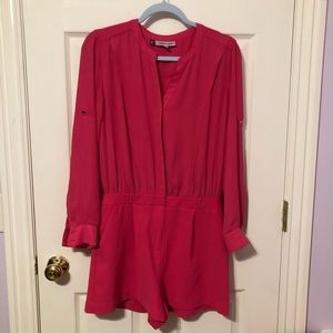 Hot pink romper
